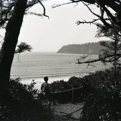 Boy Scout Camp Merriwether beach and trail # 1 Camp Merriwether, Oregon - Negative