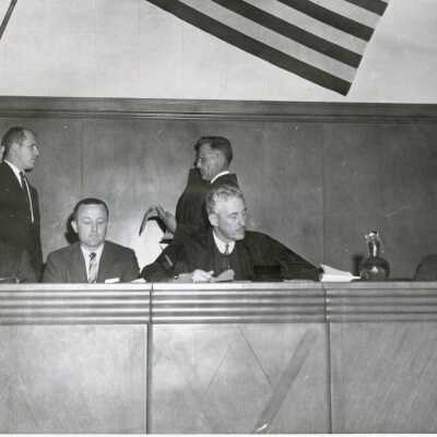 Judge Being Sworn in by Judge Phil Hammond.