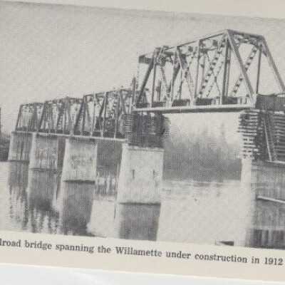 Railroad Bridge across Willamette 1912