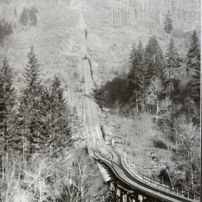 Estacada 1905 - Logging Up the Clackamas River, Railroad