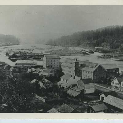 Oregon City Mill Area 1866