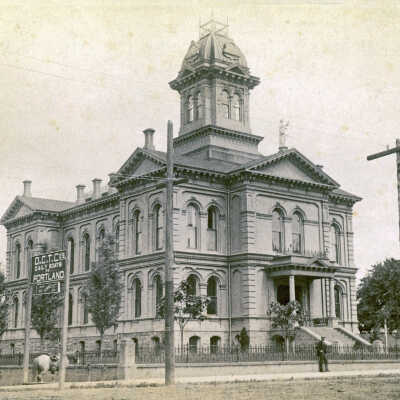 Clackamas County Courthouse, Oregon City, 1888.