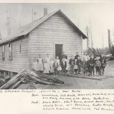 Hillsview School Students 1891