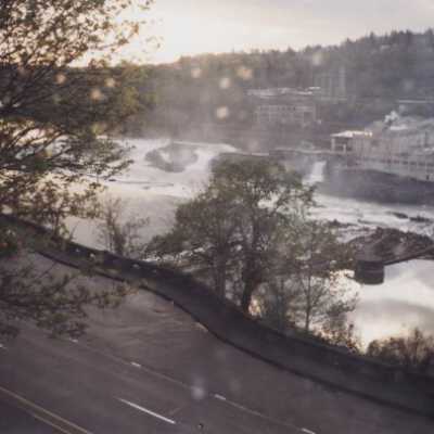 1996 Flood - Willamette Falls at Flood Stage