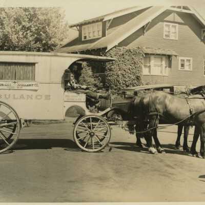 Oregon City horse drawn Ambulance