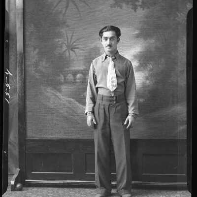 Photograph of a man for Nick Geicko - March 1930 - Negative