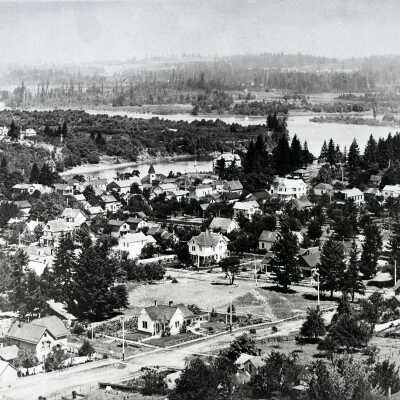 Oregon City from Falls View