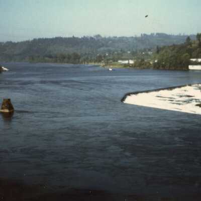 Willamette Falls 1970s - West Linn and Canemah from Oregon City