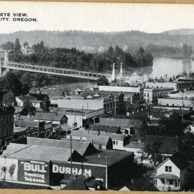 Bird's-Eye View of Oregon City.: Copyright: None; Origsize: 5" x 7"; Origformat: Print-Photographic