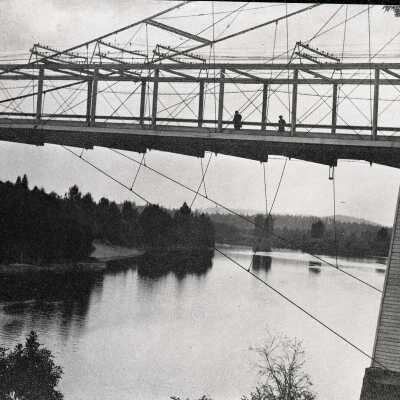 Oregon City-West Linn Suspension Bridge - 1894