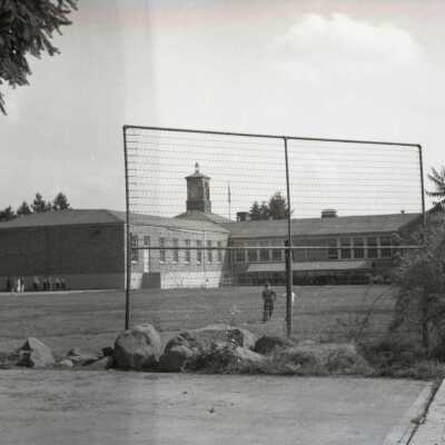 Oswego School, District #47, View across Playground.