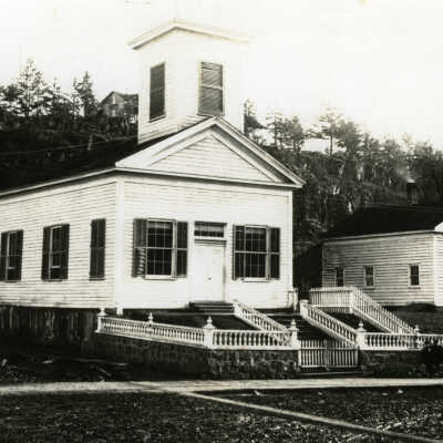 Methodist Church, 1885, 7th and Main.: Copyright: None; Origsize: 4" x 6"; Origformat: Print-Photographic