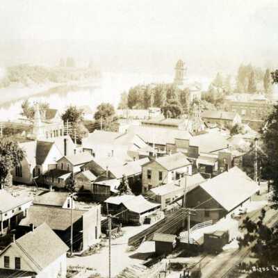 Oregon City, 1896.: Copyright: Clackamas County Historical Society; Origformat: Print-Photographic