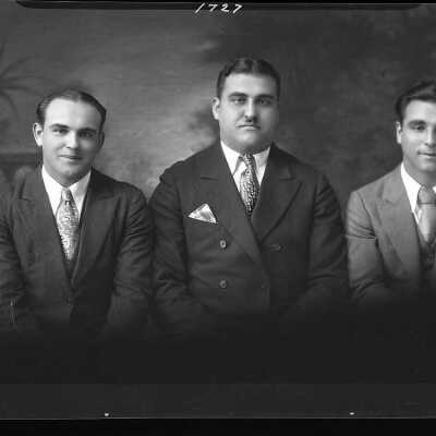 Photo of Three Men for Mrs. Yance - May 1930