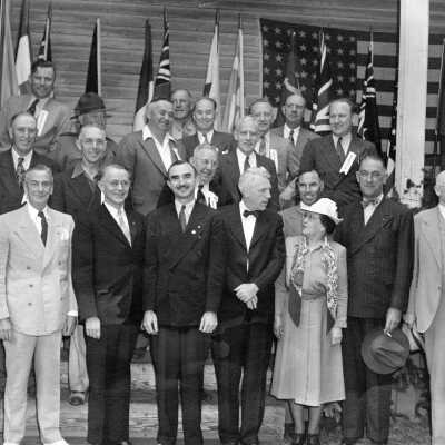 Political Picnic. Senator Wayne Morse and others.