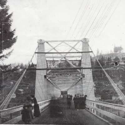 Old Oregon City bridge
