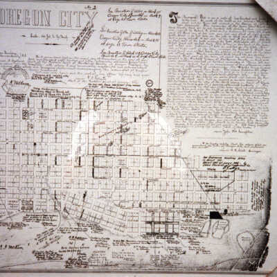 Photos of Historical Photos, Documents and Art at Oregon City Historical Trails Celebration 1989
