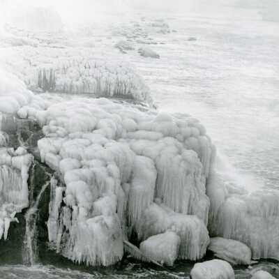 1964 Ice Storm - Willamette Falls Oregon City Side