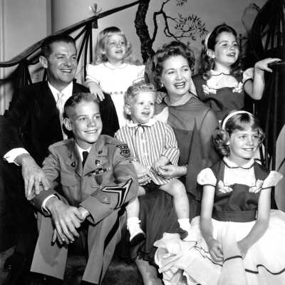 Actor Robert Cummings and Family.