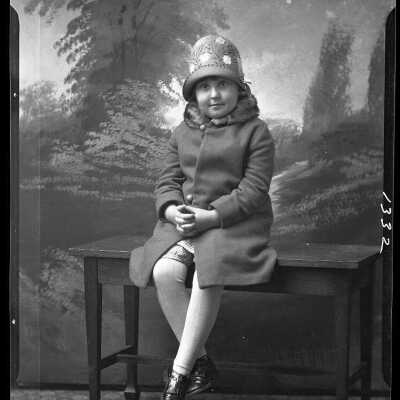 Photograph of a child for Mrs. E.E. Lankins - December 1929 - Negative