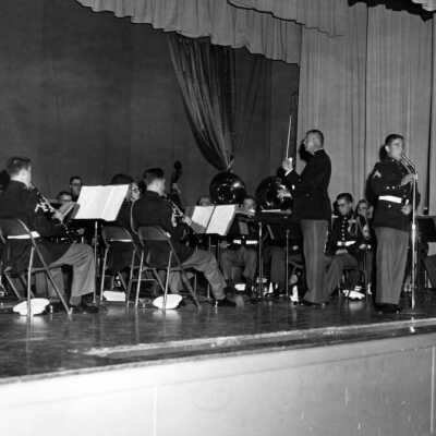 U. S. Marine Corps Band.: Copyright: Clackamas County Historical Society; Origsize: 8x10; Origformat: Print-Photographic