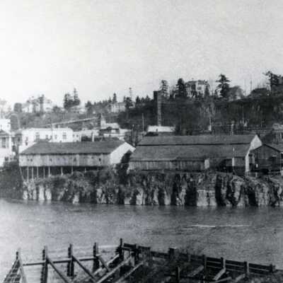O.C. from the River, 1919.: Copyright: None; Origsize: 8" x 10"; Origformat: Print-Photographic