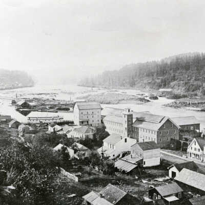 Oregon City 1867 - Willamette Falls
