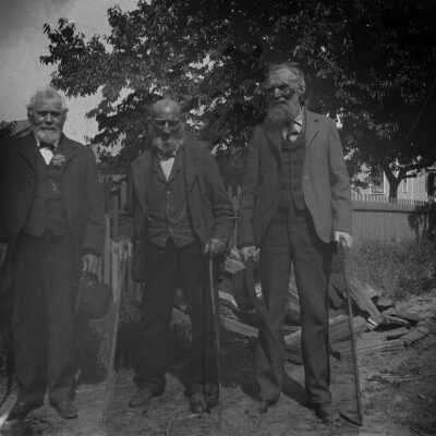 Francois Zavier Matthieu, Sidney Moss and David McLoughlin 1900