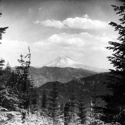 Mt. Hood from Huckelberry Mt., 1911: Copyright: Clackamas County Historical Society; Origsize: 5x7; Origformat: Print-Photographic