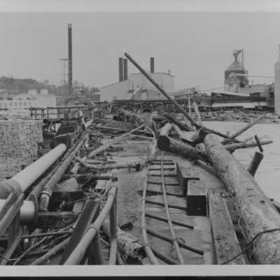 1964 Flood - Willamette River - Flood Aftermath at PGE Dam