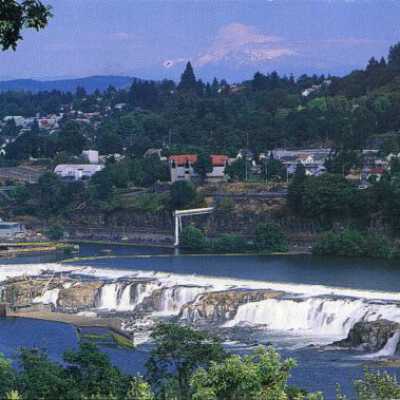 S. Falls, O.C. & Mt Hood from W. Linn 1995-1996: Origformat: Print-Photographic