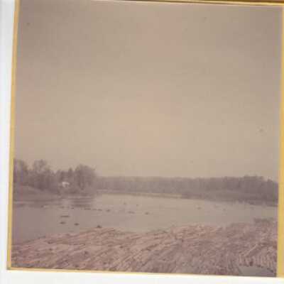 Willamette River At Oregon City 1947
