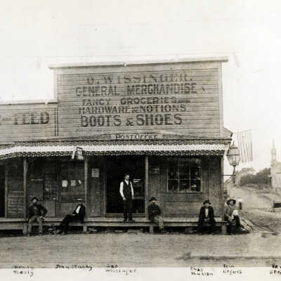 Milwaukie 1894 - Post Office and O. Wissinger General Store