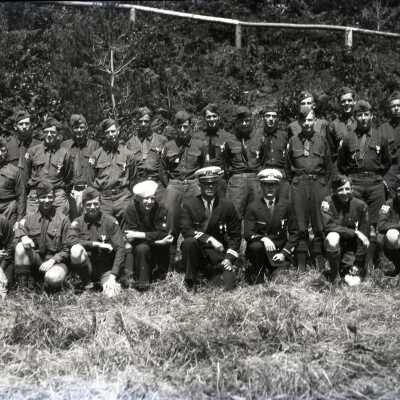 Boy Scout Leaders at Boy Scout Camp Merriwether, Oregon - Leaders Weekend - Negative