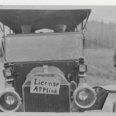 New 1914 Ford Model T - Earnest Werner Sr. Driving - Photograph