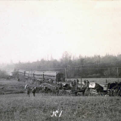 1890 Lake LaBish Train Wreck - Salem Oregon