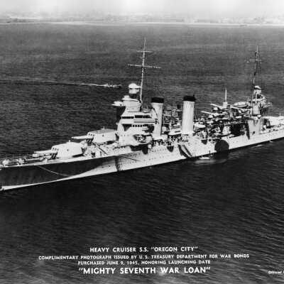 U. S. S. Oregon City, 1945
