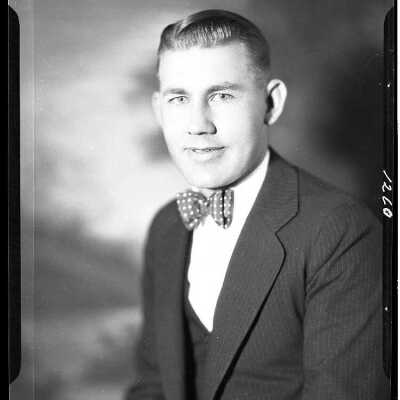 Male Portrait Photograph from Negative