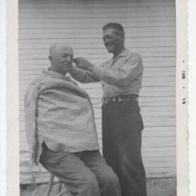 Man getting Haircut