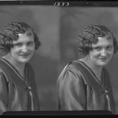 Photograph of a Woman for Alber Bernahrt - Negative