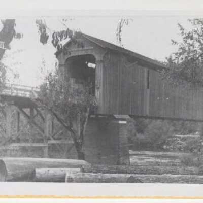 Baker Covered Bridge 1910 - Over Clackamas River at Carver, OR