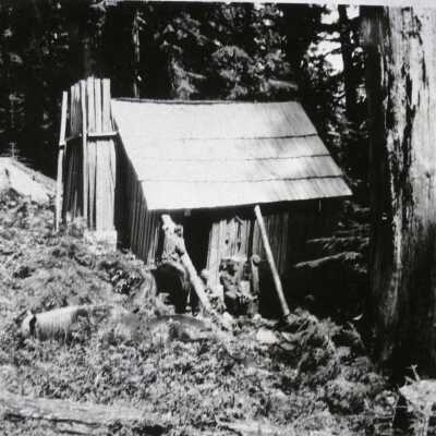 Cabin on Jumbo Claim, Ogle Mountain Gold Mine Camp