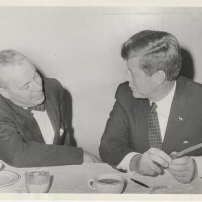 JFK and Friend from South Pacific at Banquet