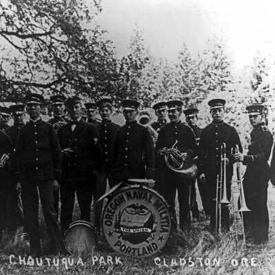 Gladstone Chautauqua Park 1920 - Oregon Naval Militia Band