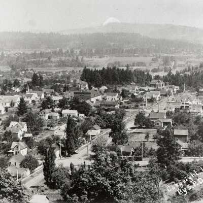 Oregon City from Falls View