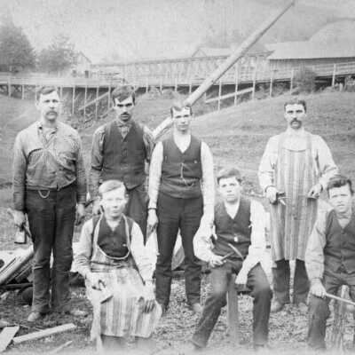 Warren and R.M. Holman Furniture Workers.: Copyright: None; Origsize: 5" x  7"; Origformat: Print-Photographic