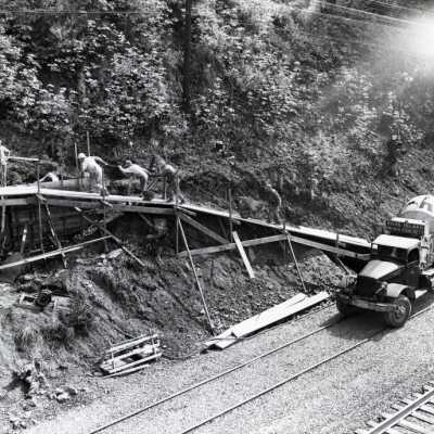 Oregon City Elevator Construction 1954
