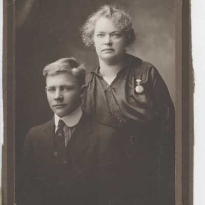 Roy and Anna Storm Wentzy - 1918 - Photograph