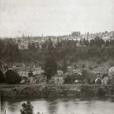 Oregon City 1897 - at 5th Street - From West Linn.