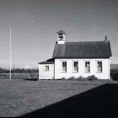 Rural Dell School, District #6, Side View.